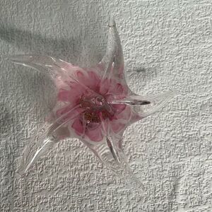 Pink‎ Starfish Glass Dynasty Gallery Paperweight  Figurine Handmade Sealife